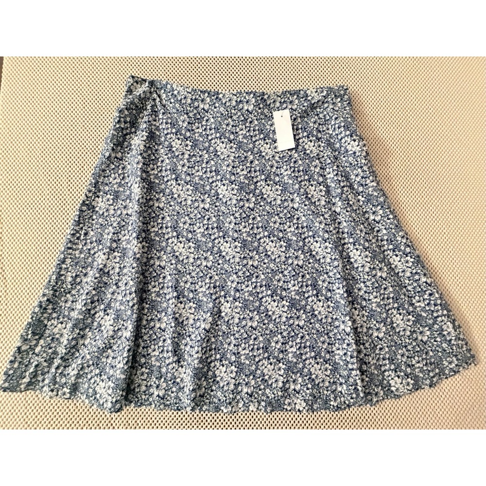 NEW Ann Taylor Linen Blend Skirt Sz 10 A Line Career Casual Office Flowy NWT $90